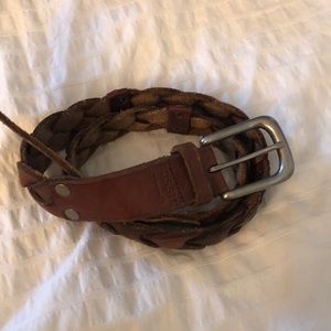 Genuine Leather braided Fossil belt (women’s)